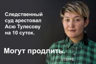 Асю Тулесову арестовали на 10 суток