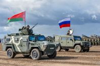 В Беларуси начались военные учения с Россией