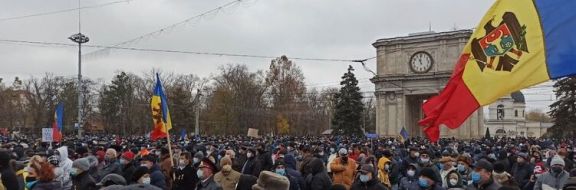 В Молдове прошёл антиправительственный митинг во главе с Санду