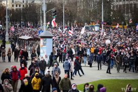 В Минск стягивается спецтехника перед акцией протеста оппозиции