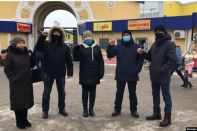 В Актобе прошла акция в поддержку Арона Атабека