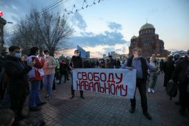 В России задержали 115 человек за участие в митингах в поддержку Навального