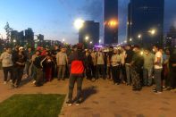 В столице снова протестуют крановщики