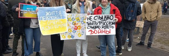 В Алматы прошел митинг в поддержку Украины