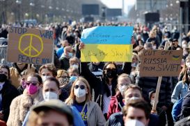 В Германии прошел митинг против войны в Украине